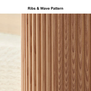 Fluted Side Accent Table
