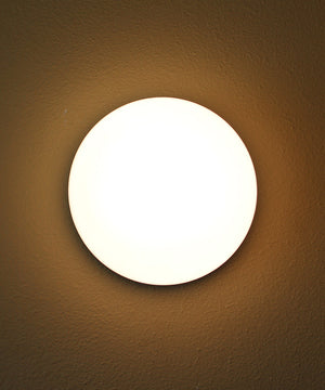 Flux 7"W 1-Light LED Flush Mount Light Fixture Satin Silver Finish by Maxim
