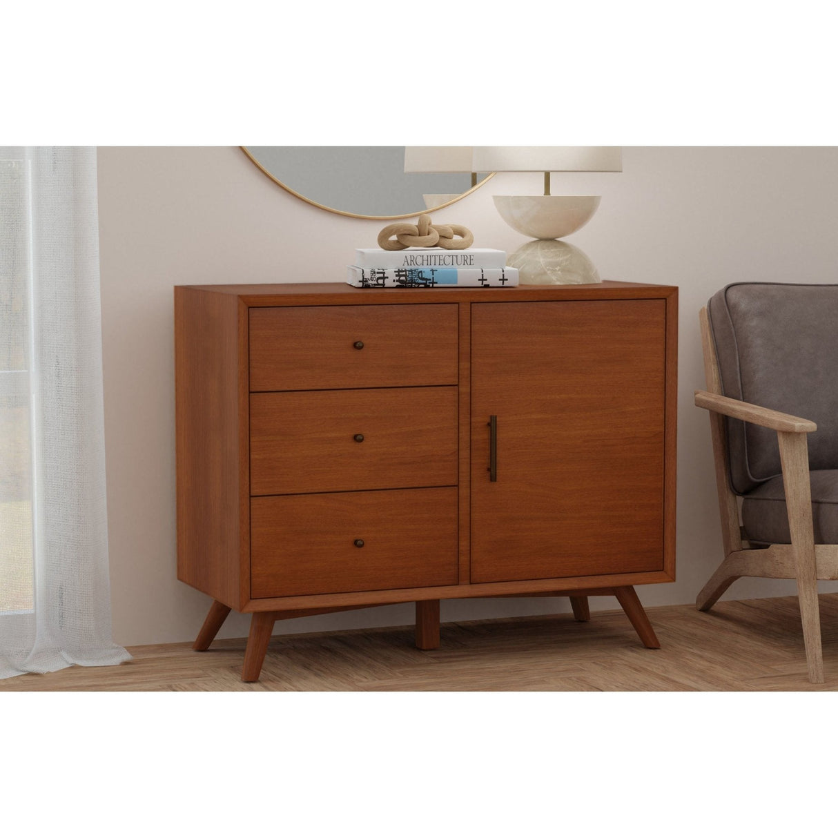 Flynn Accent Cabinet, Acorn