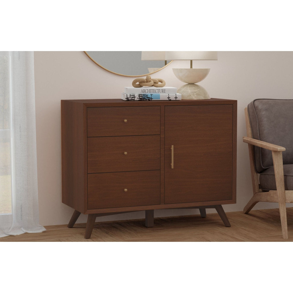 Flynn Accent Cabinet, Walnut