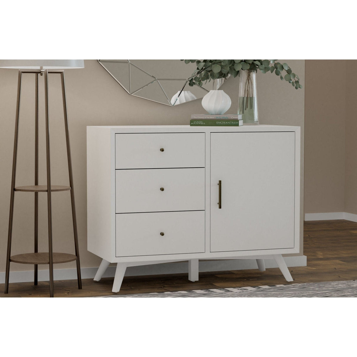 Flynn Accent Cabinet, White