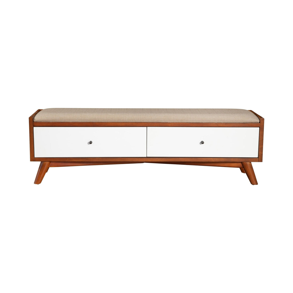 Flynn Bench, Acorn/White