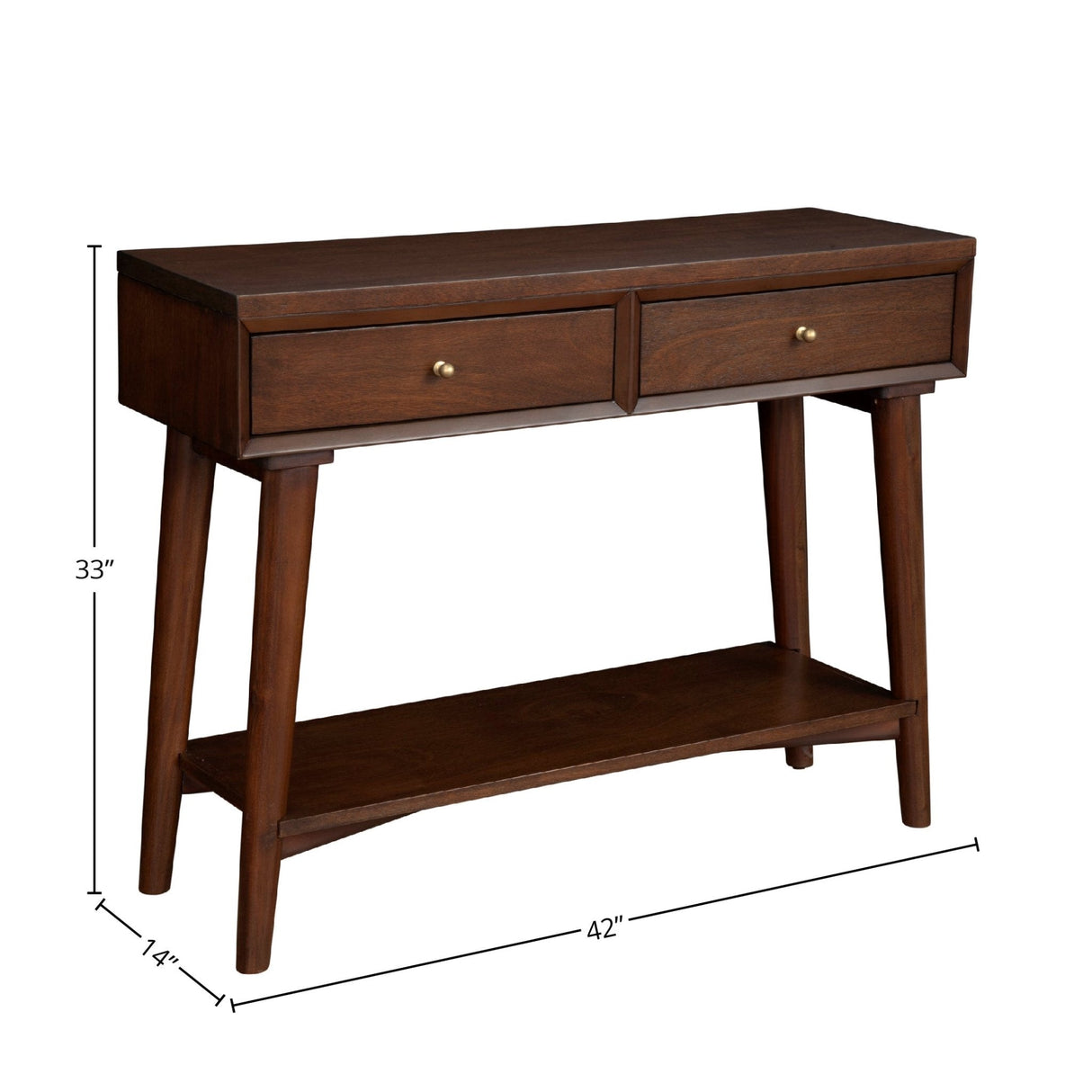 Flynn Console Table, Walnut