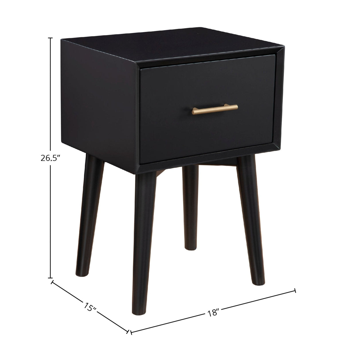 Flynn End Table, Black