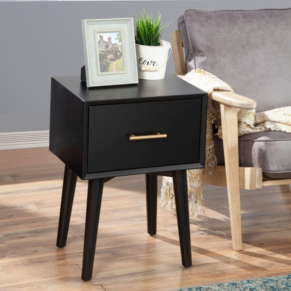 Flynn End Table, Black