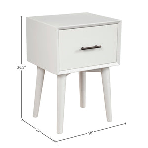 Flynn End Table, White