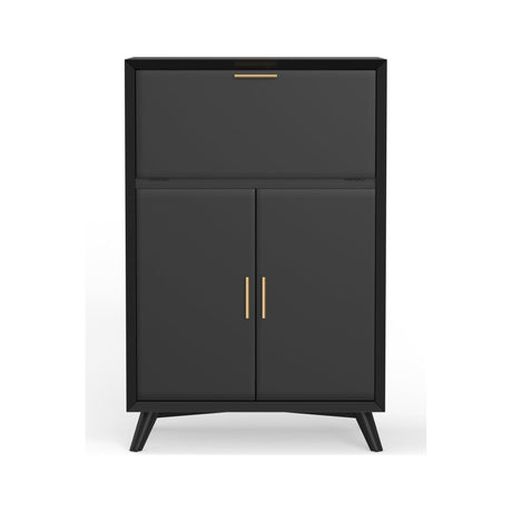 Flynn Large Bar Cabinet, Black