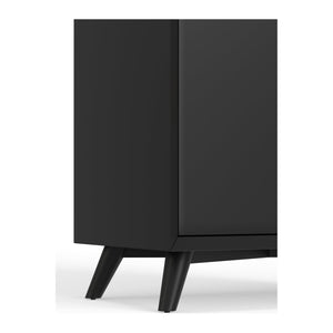 Flynn Large Bar Cabinet, Black