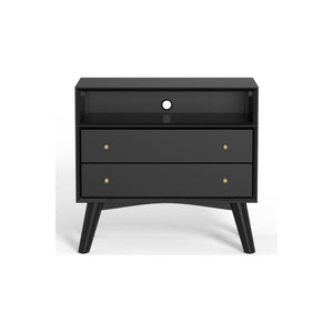 Flynn Large Nightstand, Black