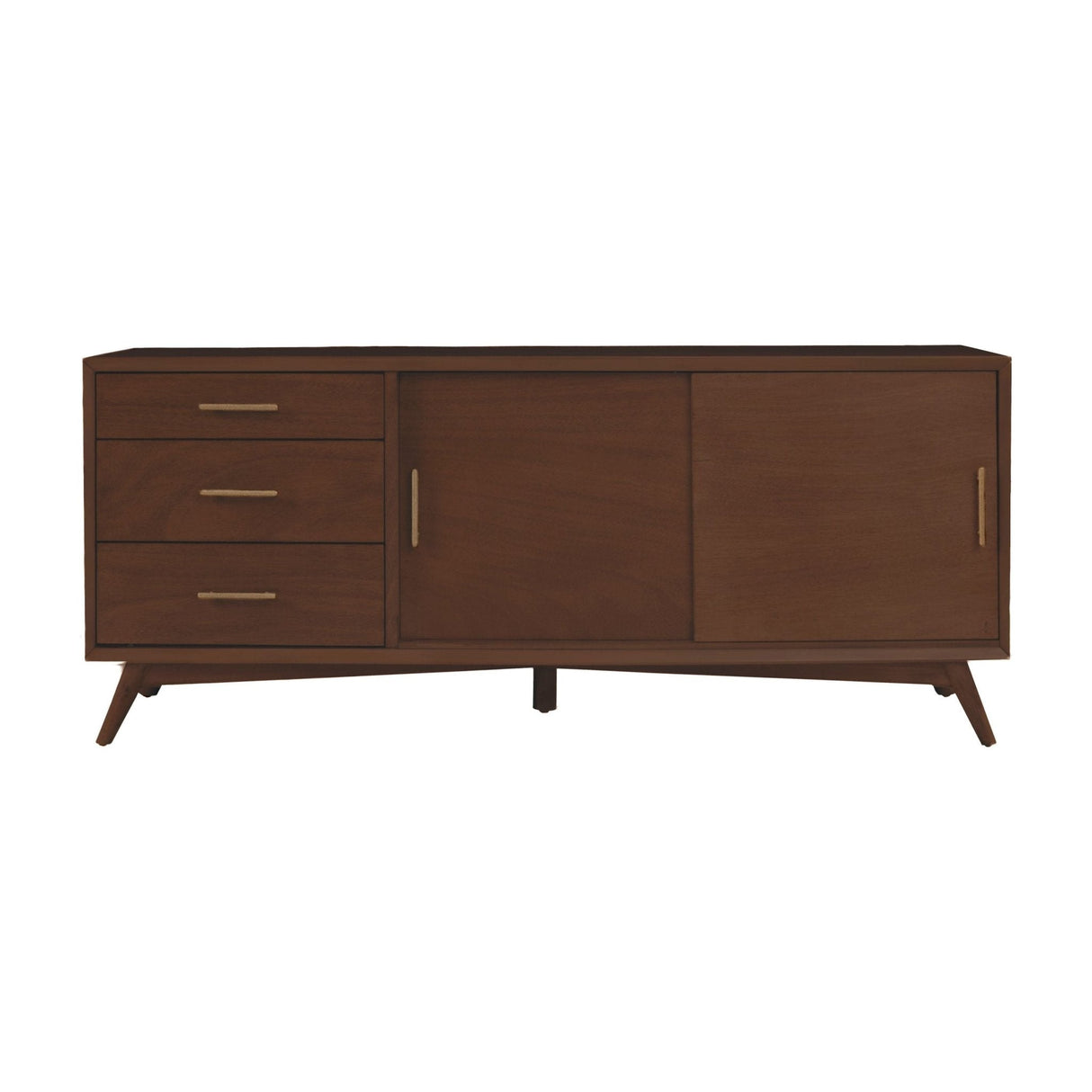 Flynn Large TV Console, Walnut