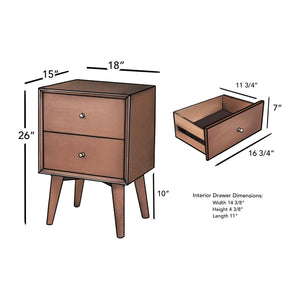 Flynn Nightstand, Acorn