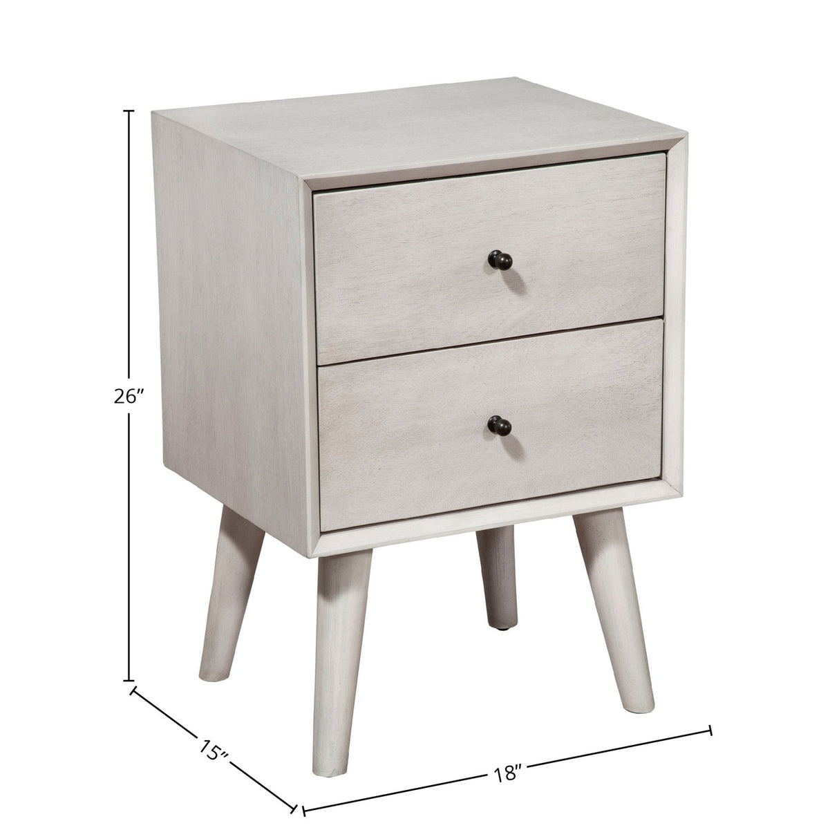 Flynn Nightstand, Gray