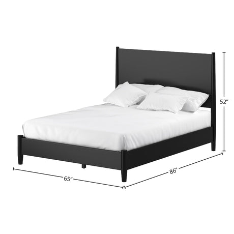 Flynn Panel Bed, Black