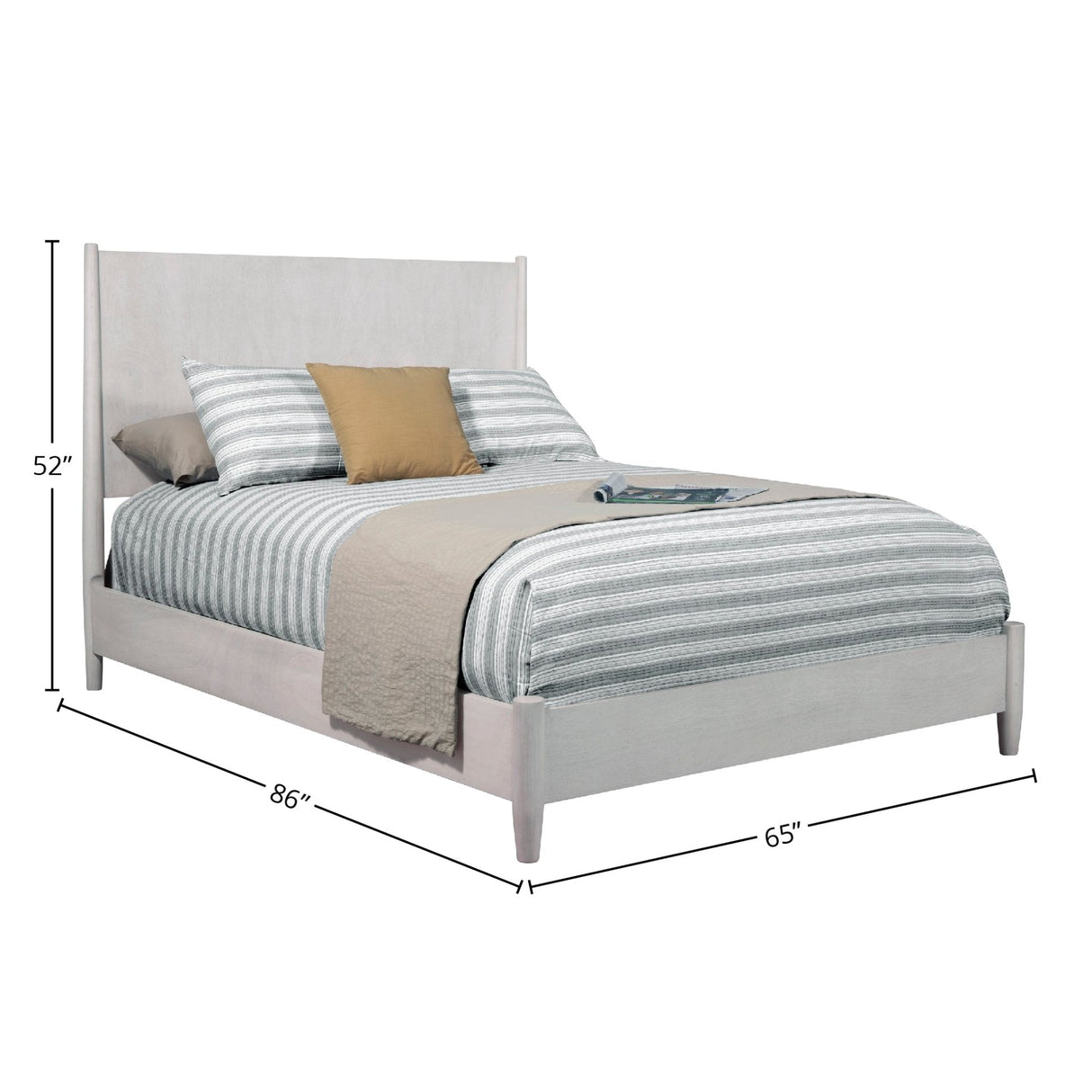 Flynn Panel Bed, Gray