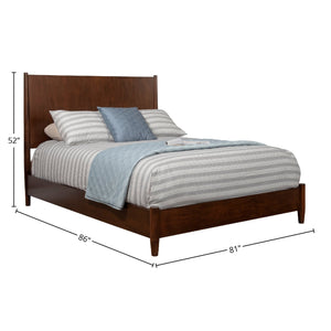 Flynn Panel Bed, Walnut