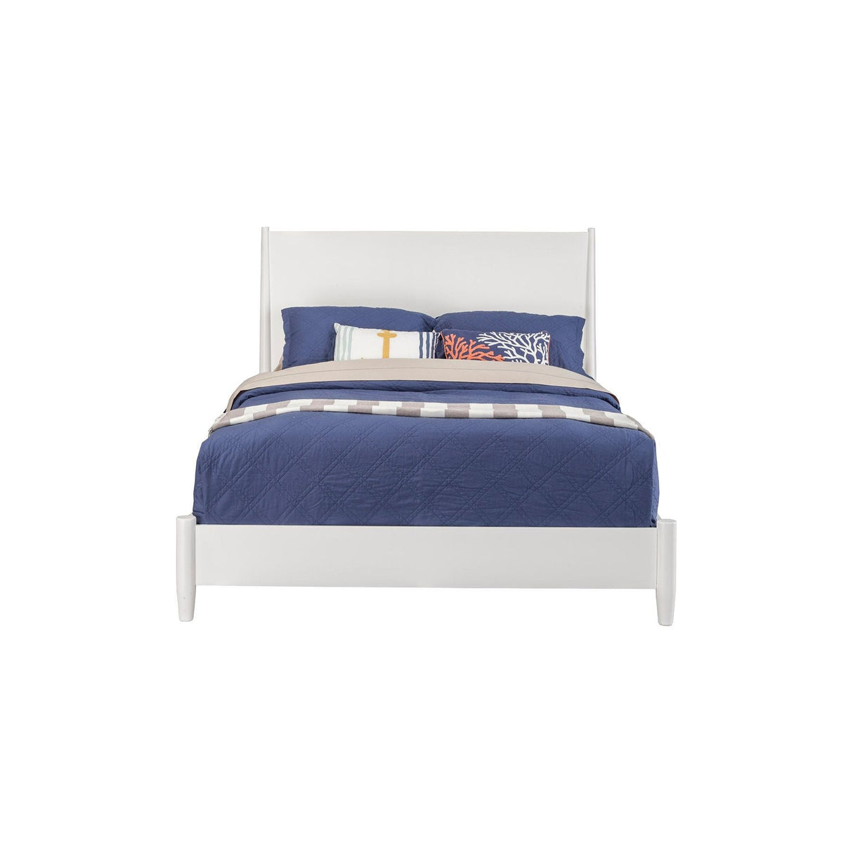 Flynn Platform Bed, White