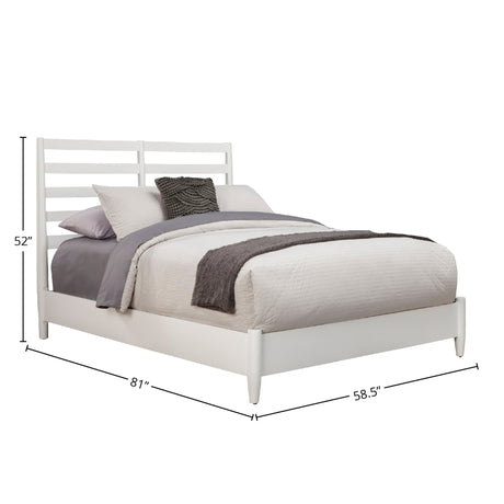 Flynn Retro Bed, White