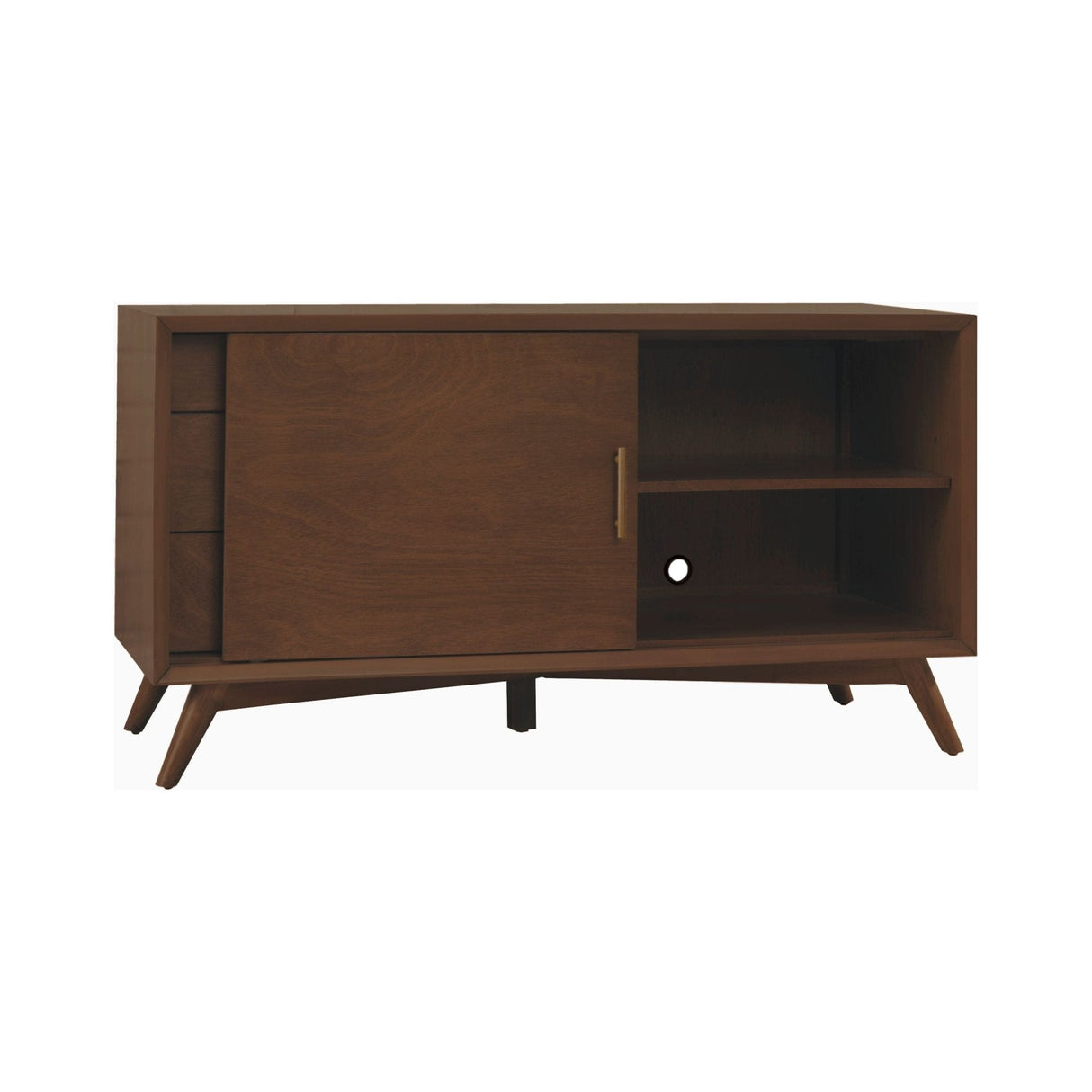 Flynn Small TV Console, Walnut