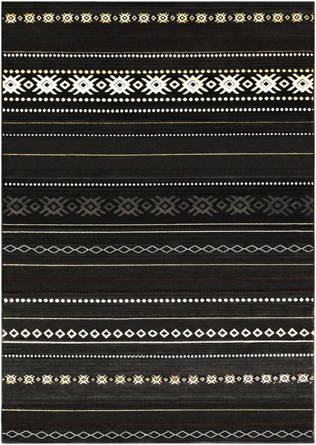 Fogertown Black Western Rug