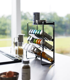 Four-Tier Slim Spice Rack - Steel