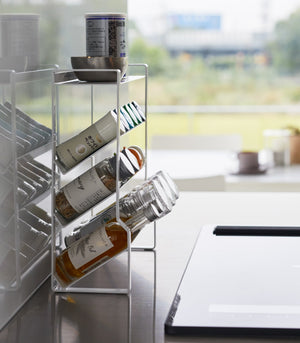 Four-Tier Slim Spice Rack - Steel