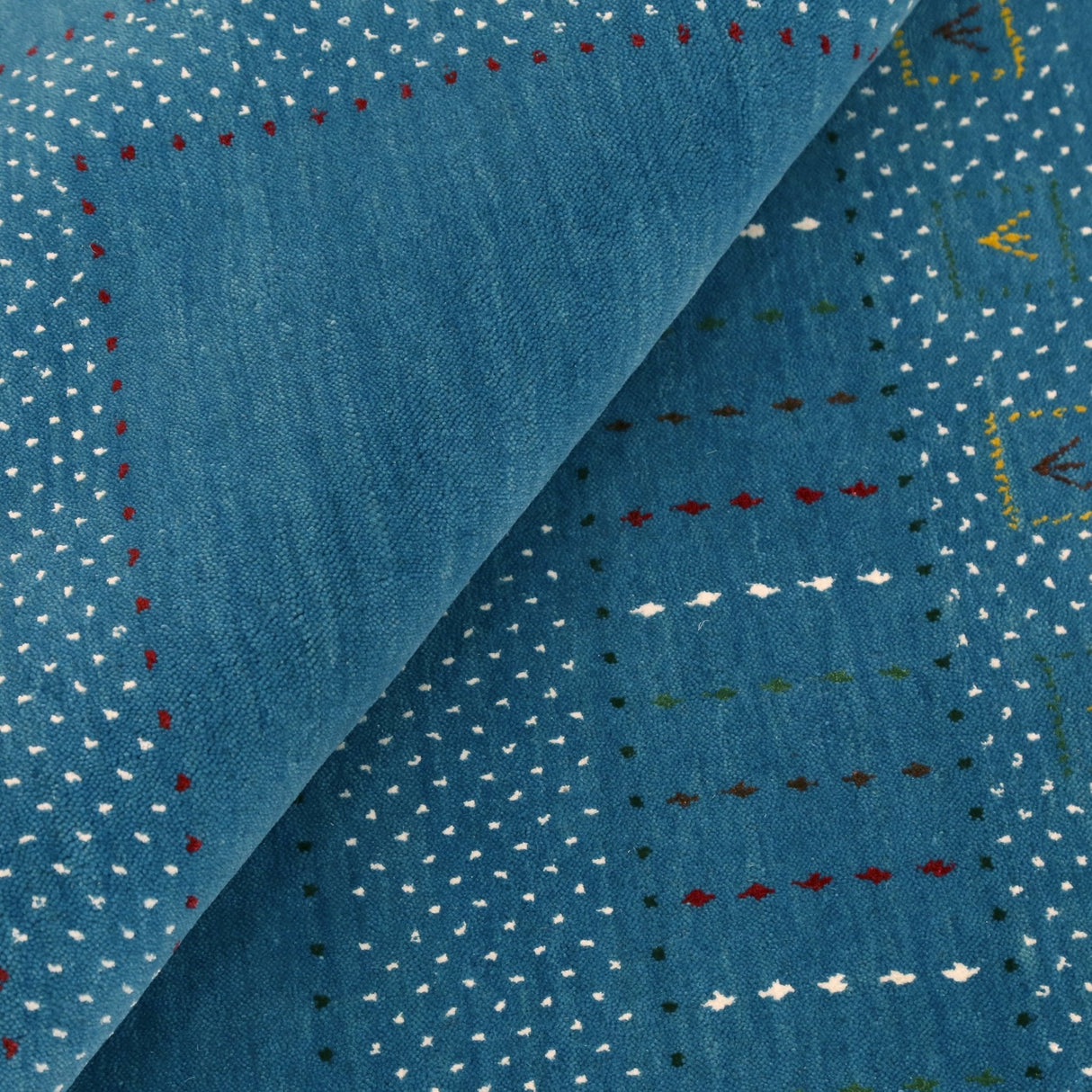 Gabbeh Design Hand Loomed Wool Area Rug