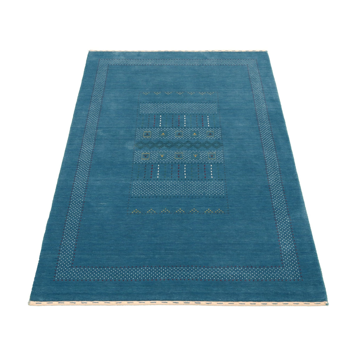 Gabbeh Design Hand Loomed Wool Area Rug