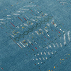 Gabbeh Design Hand Loomed Wool Area Rug