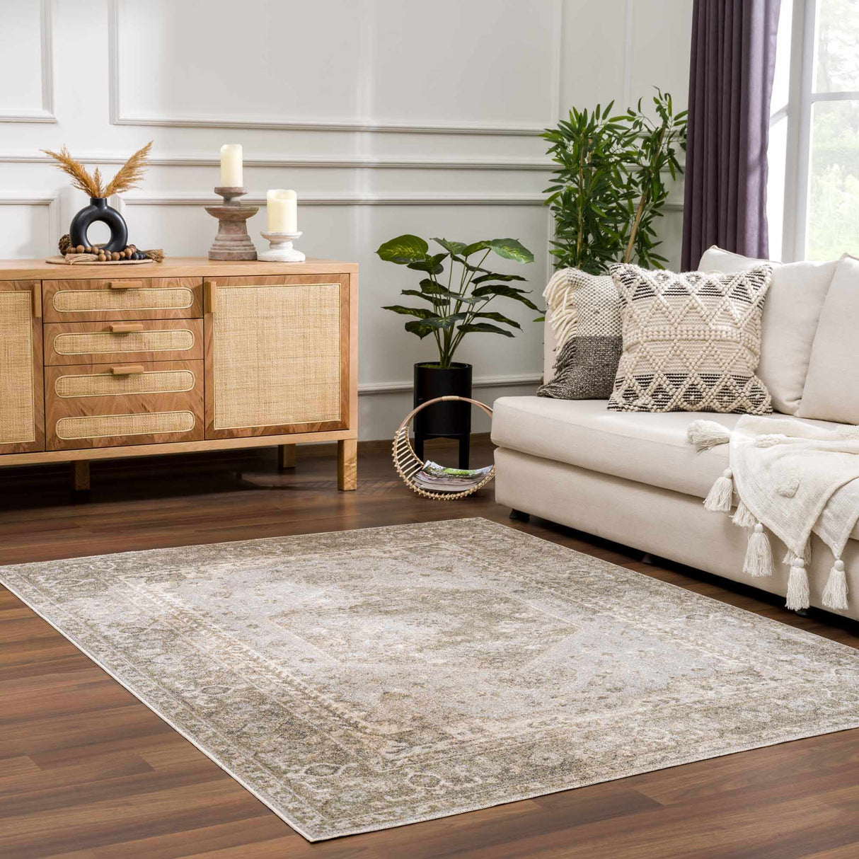 Gael Flat Pile Washable Rug