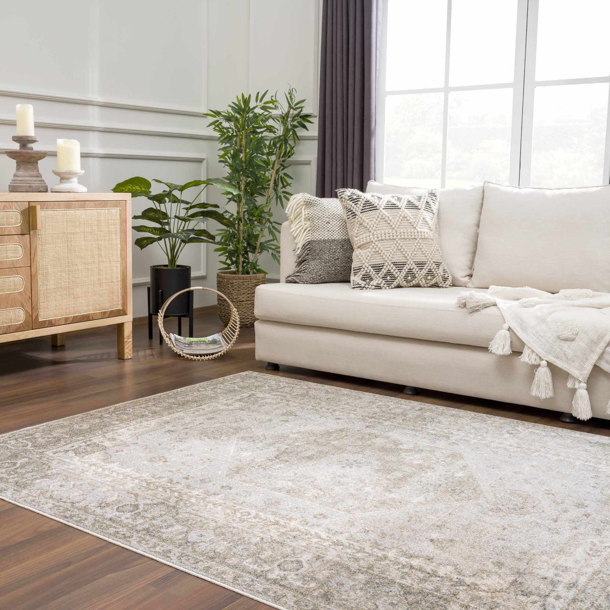 Gael Flat Pile Washable Rug