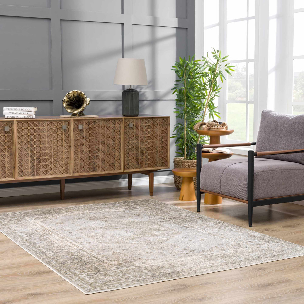 Gael Flat Pile Washable Rug