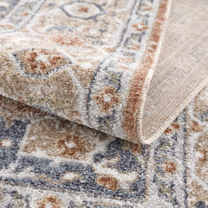Gael Rust Flat Pile Washable Rug