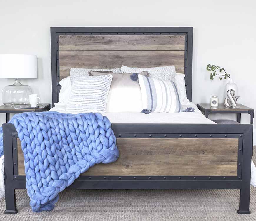 Galen Rustic Queen Bed