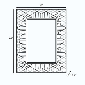 Garner Mosaic Framed Mirror