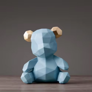 Geometric Bear Figurine