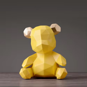 Geometric Bear Figurine