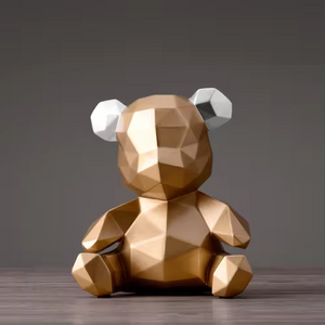 Geometric Bear Figurine