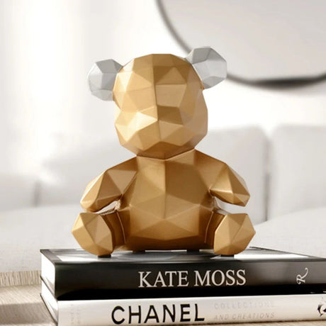 Geometric Bear Figurine