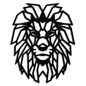 Geometric Lion Metal Wall Art - Steel Wall Decor for Home and Office - KAF008