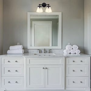 Gleam Modern Farmhouse 2-Light Vanity Light