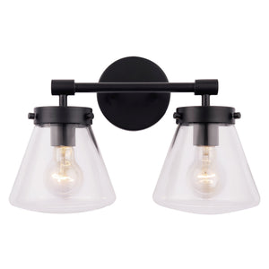 Gleam Modern Farmhouse 2-Light Vanity Light