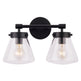 Gleam Modern Farmhouse 2-Light Vanity Light
