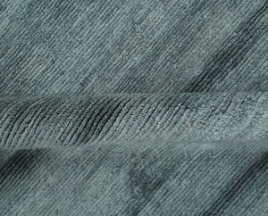 Gray and Silver Modern Abstract Hand Knotted 6x9 Wool and Viscose Area Rug
