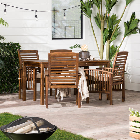 Greeley Outdoor Patio 5-Piece Dining Set