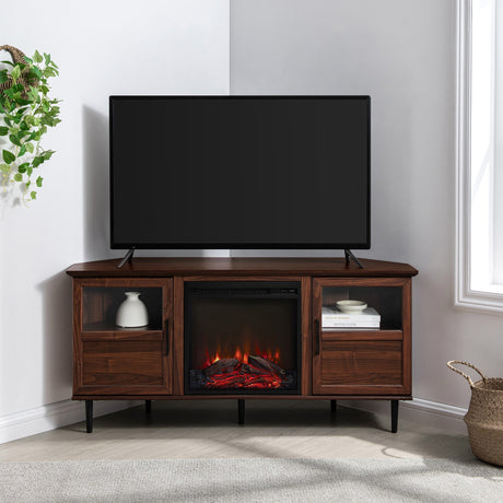 Griffin Modern Fireplace Corner TV Stand