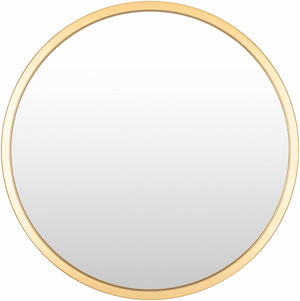 Guindarohan Gold Frame Round Mirror
