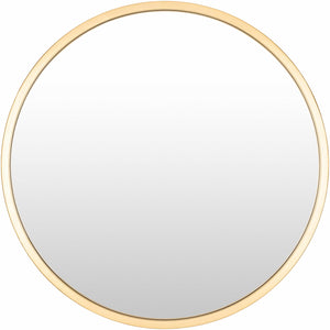 Guindarohan Gold Frame Round Mirror