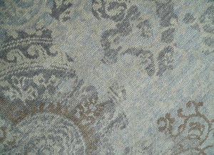 Hand Knotted 2x4 Charcoal, Beige and Olive Traditional Vintage Persian Wool Rug| N2424
