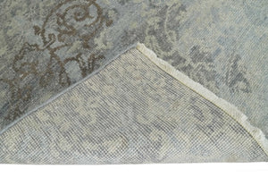 Hand Knotted 2x4 Charcoal, Beige and Olive Traditional Vintage Persian Wool Rug| N2424