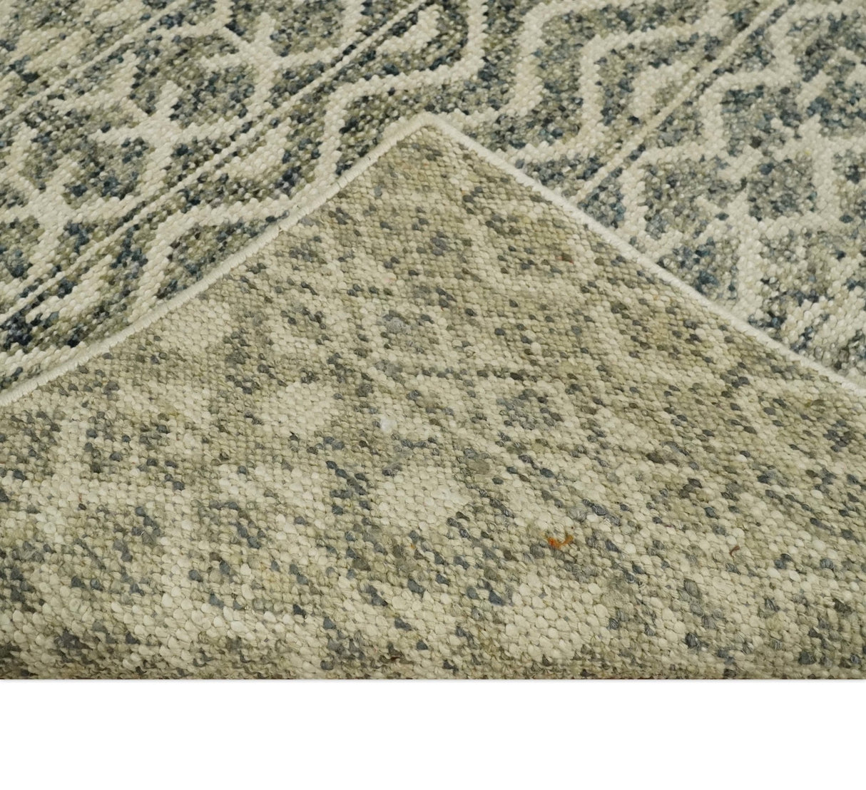 Hand Knotted 4x6 Beige, Camel and Olive Modern Contemporary Southwestern Tribal Trellis Recycled Silk Area Rug | OP59